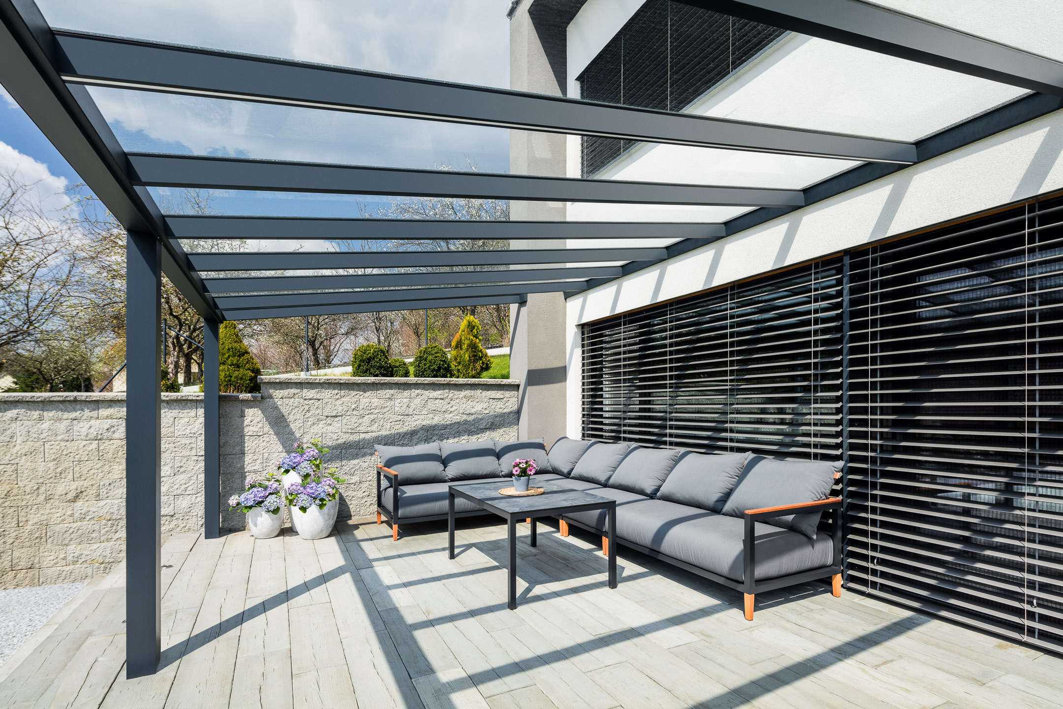 Krásná pergola ESPACE GLASS